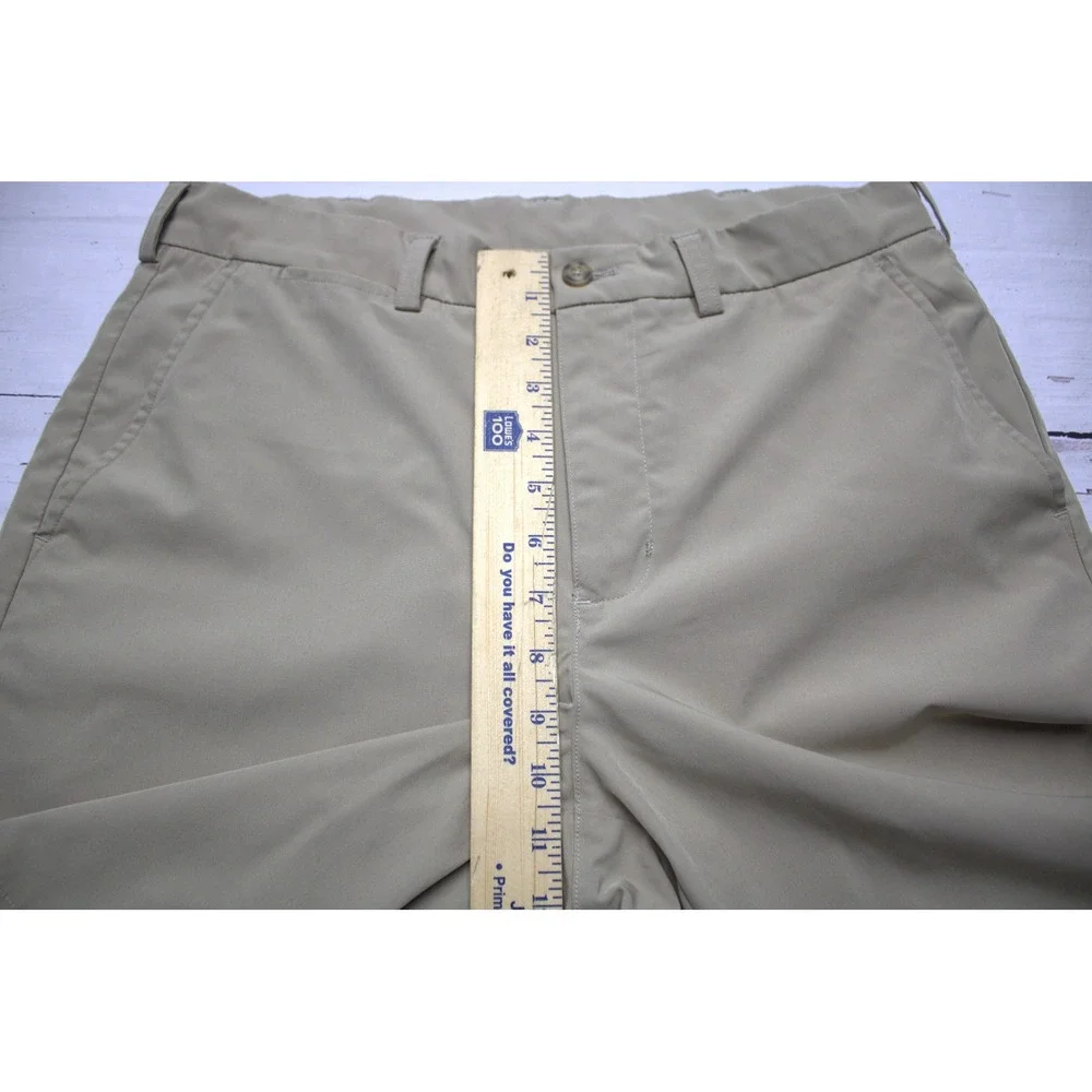 PGA Tour Mens Golf Shorts Khaki Tan Performance Stretch Size 32